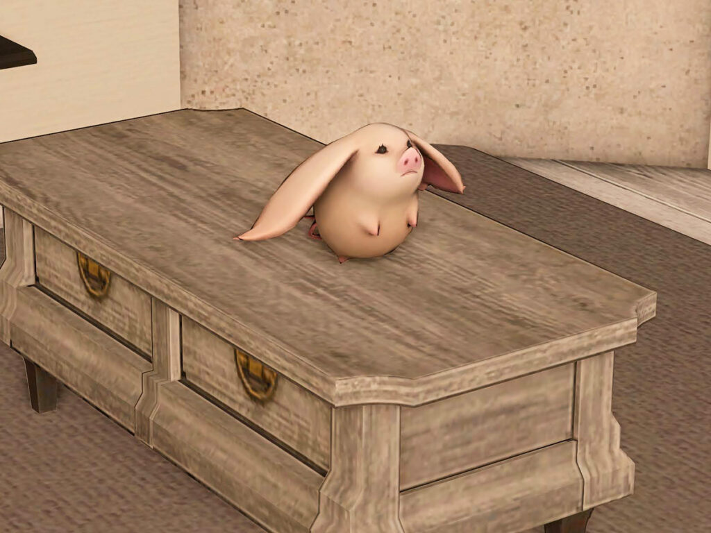 ポークシーのぬいぐるみ Stuffed Porxie Housing Item For Ff14 ポークシーのぬいぐるみ Stuffed Porxie Housing Item For Ff14