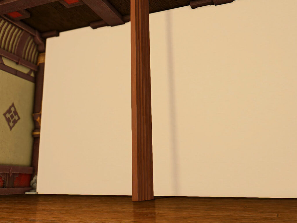 ウッドスラット パーティション Wood Slat Partition Housing Item For Ff14